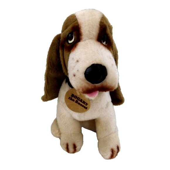 Vintage BOGART The Basset 13" stuffed plush dog ANIMAL FAIR 1976 - Picture 2 of 5